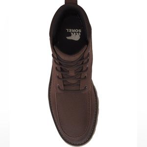 Sorel Mens Waterproof Moc Toe Fulton Boots Tobacco Brown Suede Leather Size 11